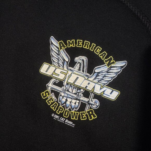 7.62 Design Military Apparel US Navy American Seapower Hoodie Sweatshirt - XL - Picture 3 of 6